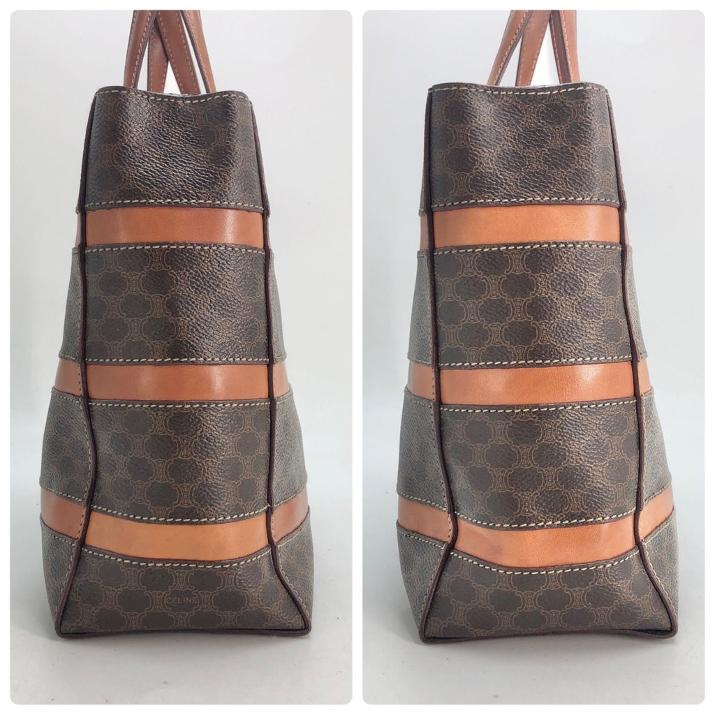 Celine Macadam Tote Bag Caramel Color Brown GH — view 5