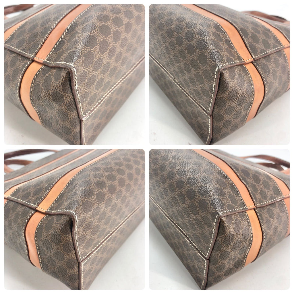 Celine Macadam Tote Bag Caramel Color Brown GH — view 6