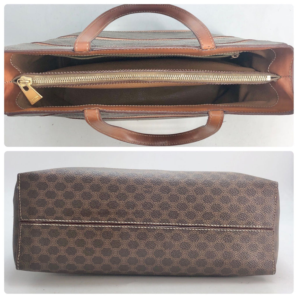 Celine Macadam Tote Bag Caramel Color Brown GH — view 4