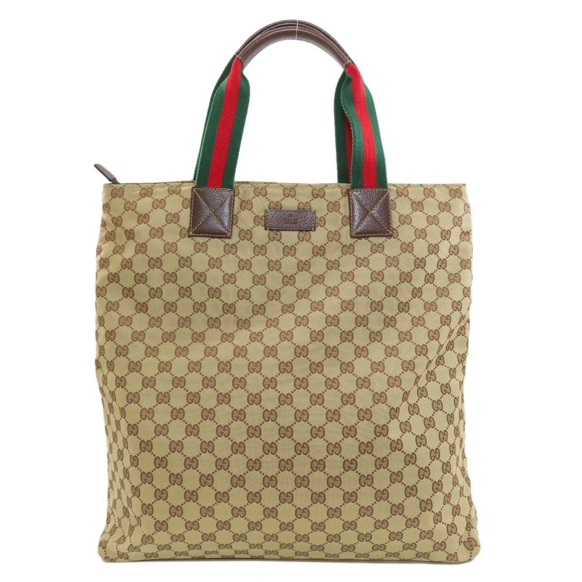 Gucci GG Pattern Sherry Line Tote Bag Canvas
