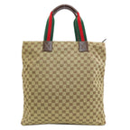 Gucci GG Pattern Sherry Line Tote Bag Canvas — view 2