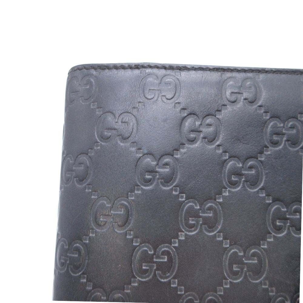 Gucci GG Guccissima Agenda Notebook Cover Holder Six Hole Ring Binder Note Black — view 6