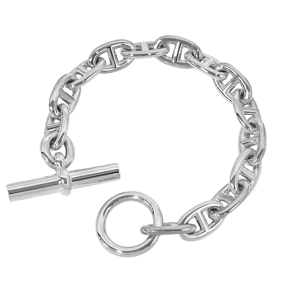 Hermes Chaine D'ancre MM Bracelet 14 Top Silver