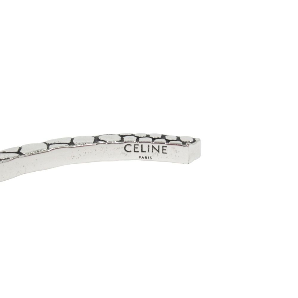 Celine Animal Square Bracelet Bangle Brass C 2 Vintage Silver — view 4