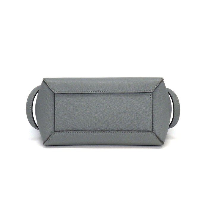 Celine Handle Shoulder Bag Nano Blue Gray Calfskin Gold — view 4
