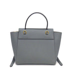 Celine Handle Shoulder Bag Nano Blue Gray Calfskin Gold — view 2