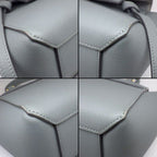 Celine Handle Shoulder Bag Nano Blue Gray Calfskin Gold — view 7