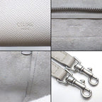 Celine Handle Shoulder Bag Nano Light Gray Calfskin Silver — view 6