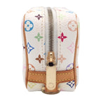 Louis Vuitton Trousse Wapiti Monogram Pouch Leather Multicolor White Blanc Gold — view 2