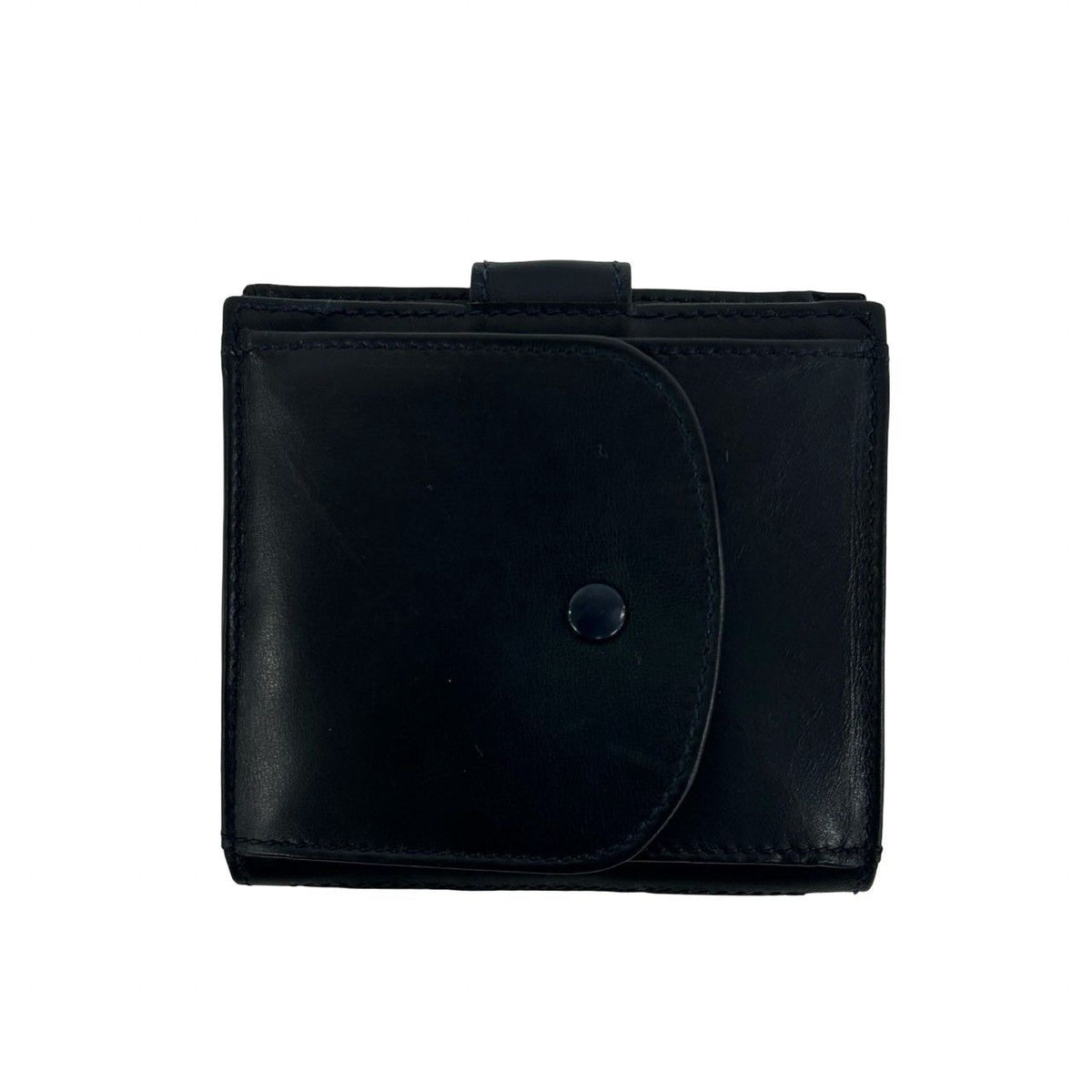 Gucci Vintage Sherry Line GG Logo Leather Bifold Wallet Navy — view 2