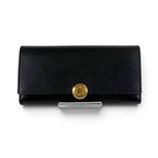 Loewe Pebble Continental Wallet Black Gold Leather — view 3