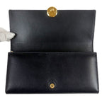 Loewe Pebble Continental Wallet Black Gold Leather — view 5