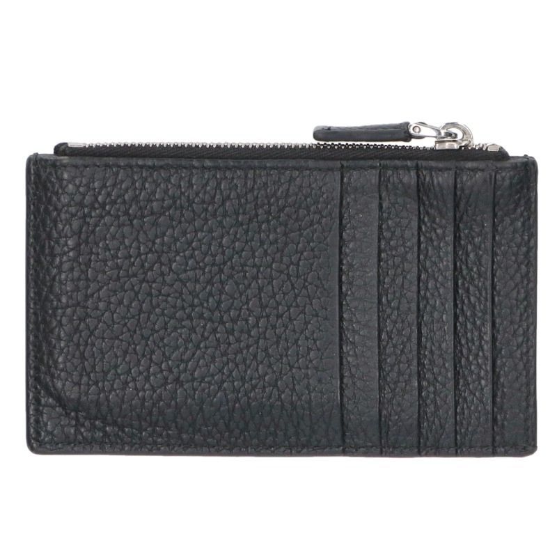Prada Leather Coin Purse with Triangular Plate — view 2