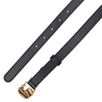 Gucci GG Logo Slim Leather Belt 75 — view 3