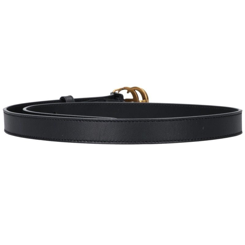 Gucci GG Logo Slim Leather Belt 75 — view 2