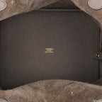 Hermes Picotin Lock MM Taurillon Clemence Etain MM Handbag — view 4