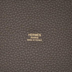 Hermes Picotin Lock MM Taurillon Clemence Etain MM Handbag — view 3