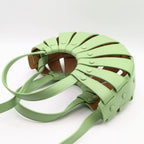 Bottega Veneta the Shell Light Green Leather 2-Way Handle Shoulder Bag — view 3