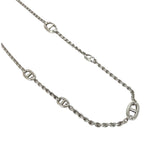 Hermes Chaine D'ancre Farandole Necklace 925 Sterling Silver Choker Pendant — view 4