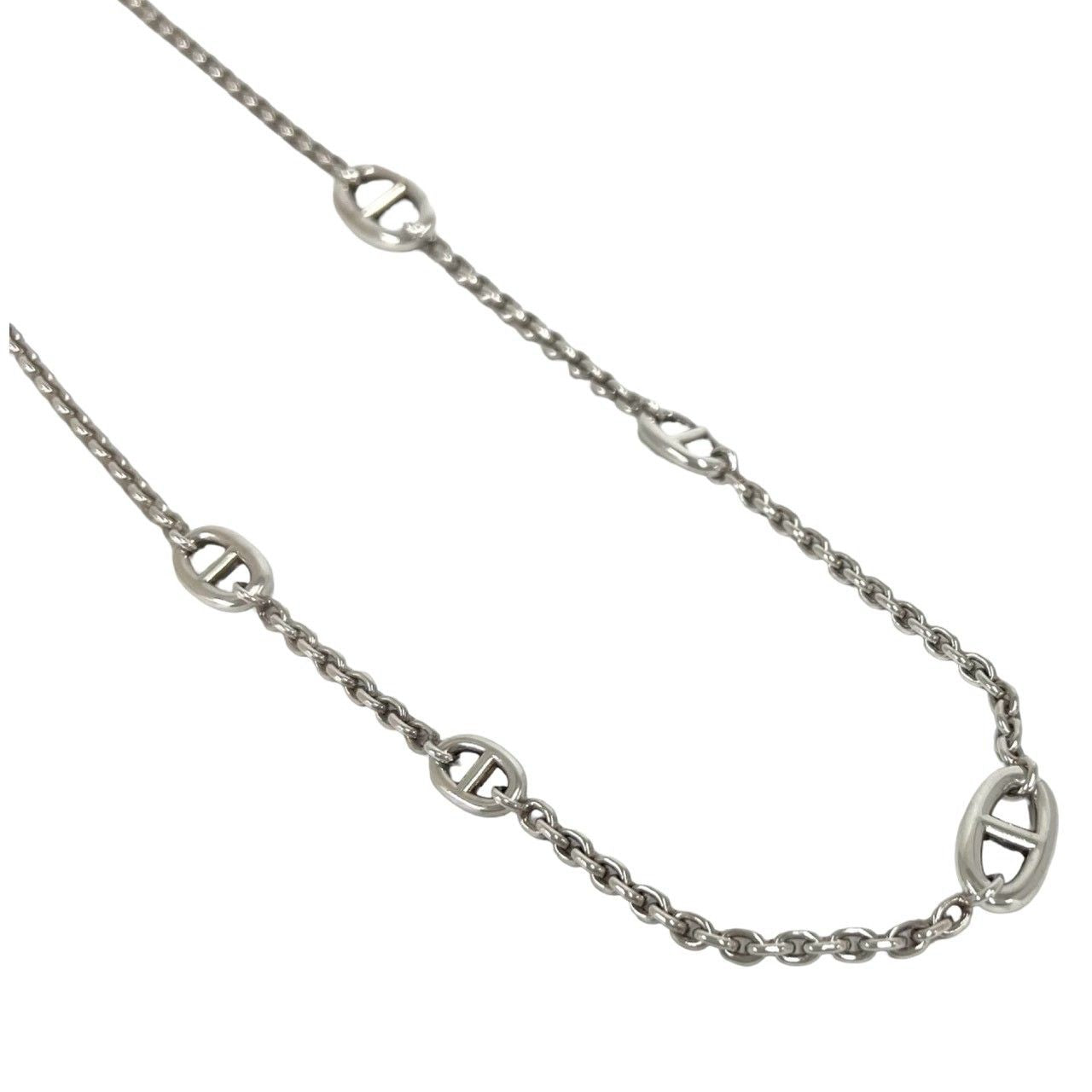 Hermes Chaine D'ancre Farandole Necklace 925 Sterling Silver Choker Pendant — view 4