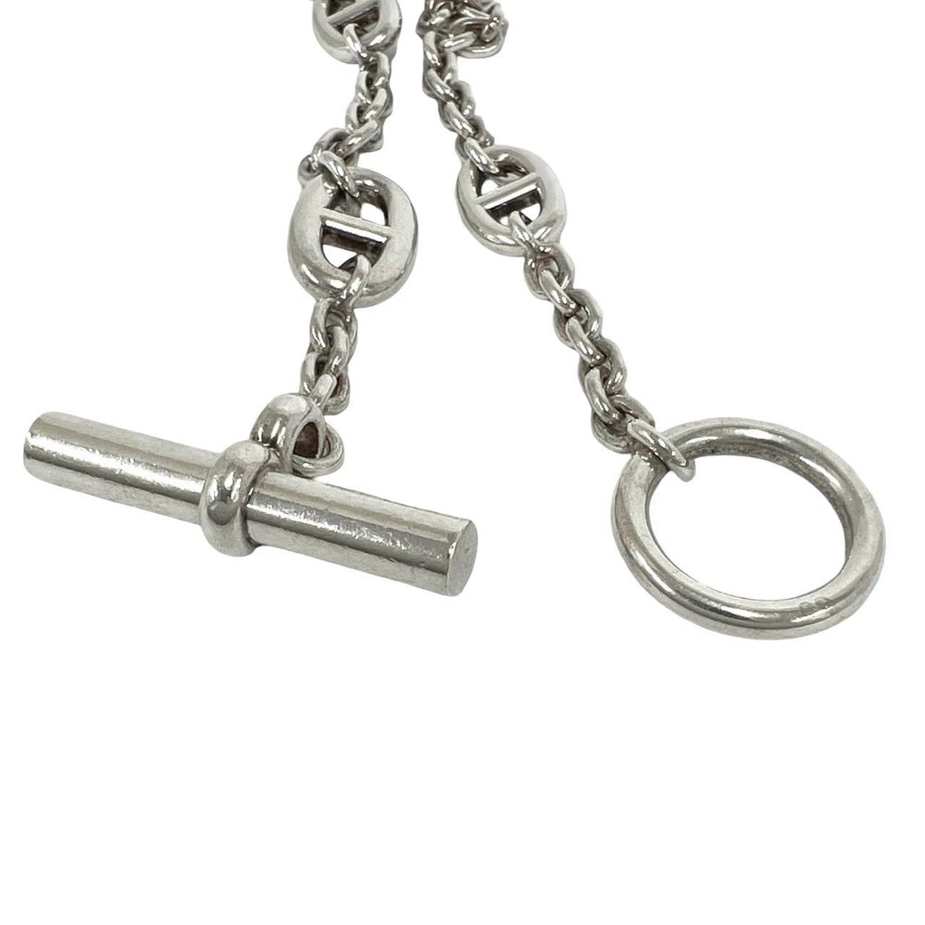 Hermes Chaine D'ancre Farandole Necklace 925 Sterling Silver Choker Pendant — view 5