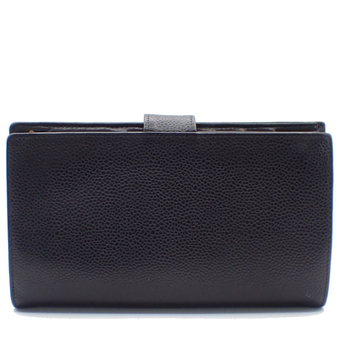 Chanel CC Bifold Wallet Black Caviar Leather — view 3
