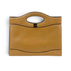 Chanel Coco Top Handle Cutout Tote Bag Beige Lambskin — view 2