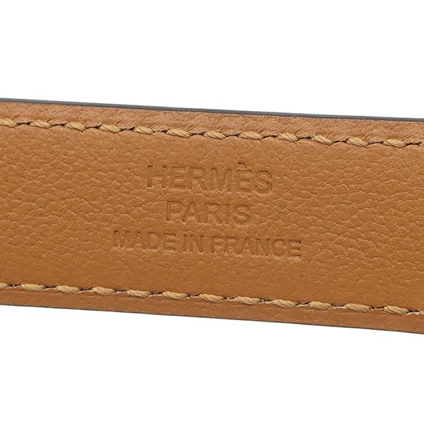 Hermes Belt Kelly 18 Veau Epsom Black Rose Gold New Turnlock Slide Adjustment — view 4