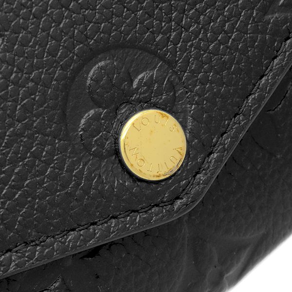 Louis Vuitton Wallet Portefeuille Sarah Monogram Empreinte Noir Gold Envelope — view 5