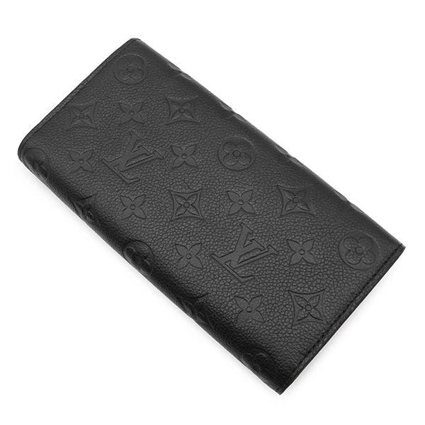 Louis Vuitton Wallet Portefeuille Sarah Monogram Empreinte Noir Gold Envelope — view 2