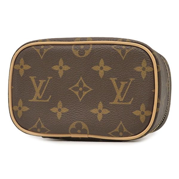 Louis Vuitton Pouch Nice Nano Monogram Canvas Gold Brown Vanity Makeup — view 3