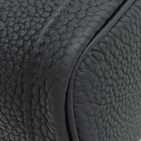 Hermes Tote Bag Garden Party TPM 30 Negotiating Black Silver New All Leather — view 4