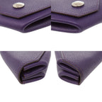 Hermes le Vanquatre Veau Epsom Violet Silver Coin Purse — view 4