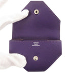 Hermes le Vanquatre Veau Epsom Violet Silver Coin Purse — view 5
