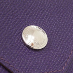 Hermes le Vanquatre Veau Epsom Violet Silver Coin Purse — view 7