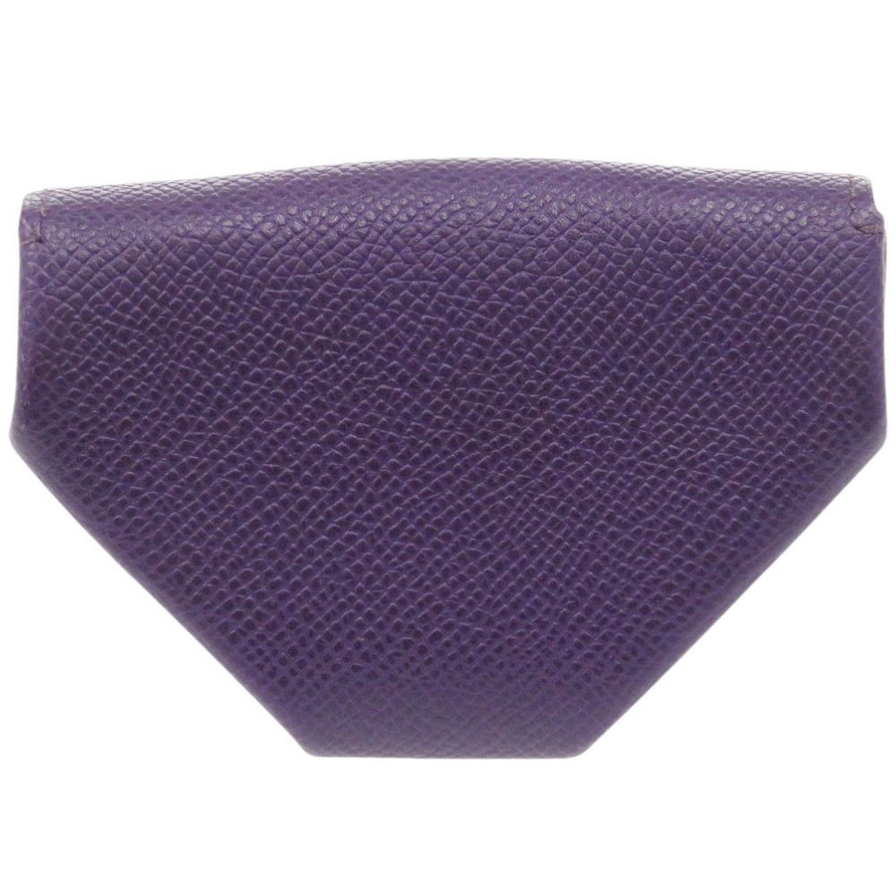 Hermes le Vanquatre Veau Epsom Violet Silver Coin Purse — view 2