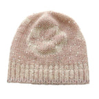 Louis Vuitton Monogram Knit Cap Hat Mohair Blend Sequins Pink