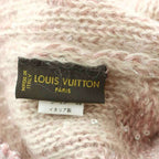 Louis Vuitton Monogram Knit Cap Hat Mohair Blend Sequins Pink — view 3
