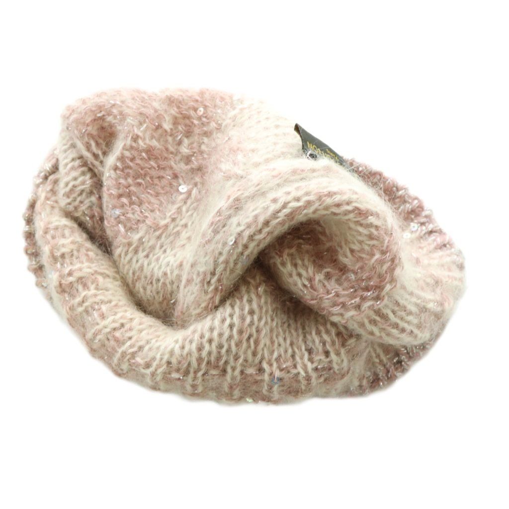 Louis Vuitton Monogram Knit Cap Hat Mohair Blend Sequins Pink — view 4