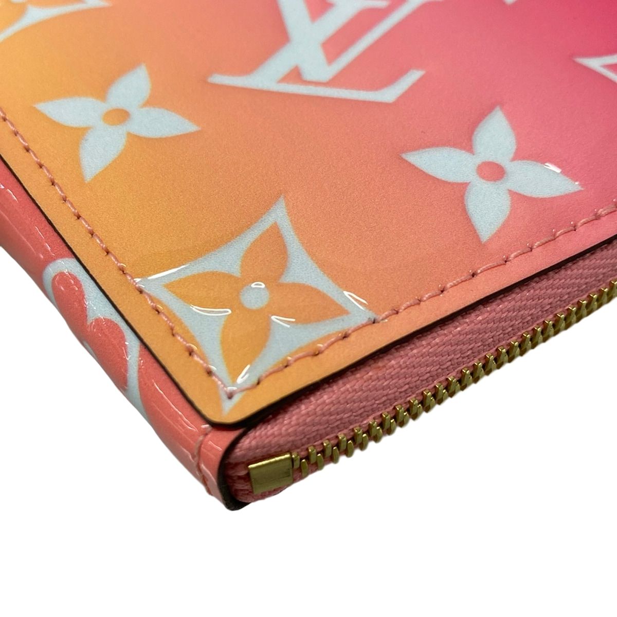 Louis Vuitton Coin Purse Monogram Vernis Portomonecourt Pink Valentine Limited — view 5