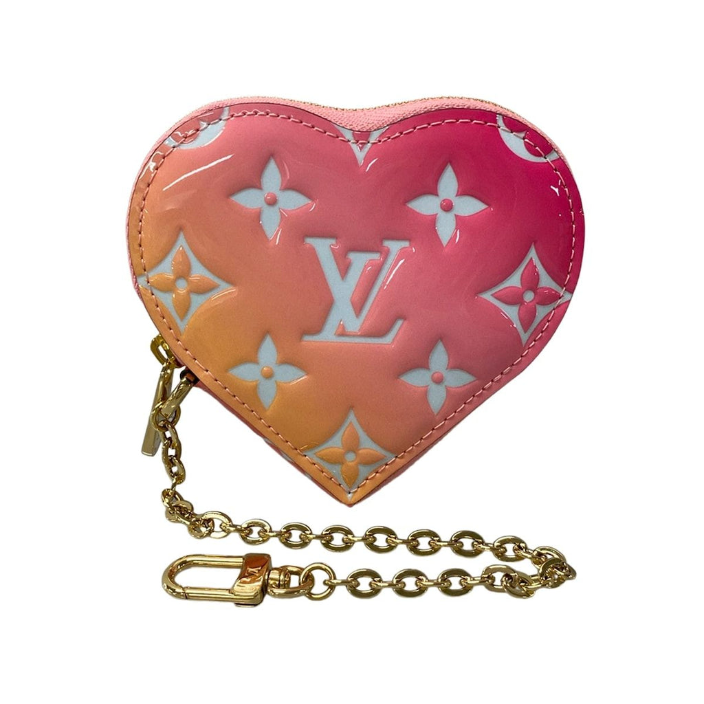 Louis Vuitton Coin Purse Monogram Vernis Portomonecourt Pink Valentine Limited