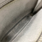 Chanel Coin Purse Quilted Light Gray Zip Around — view 5