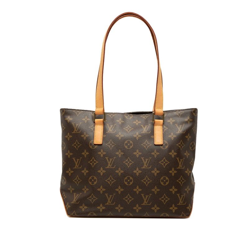 Louis Vuitton Monogram Cabas Piano Tote Bag Brown Leather