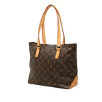 Louis Vuitton Monogram Cabas Piano Tote Bag Brown Leather — view 2