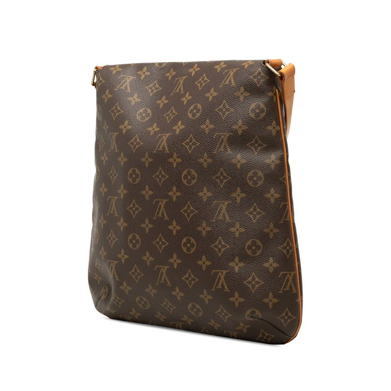 Louis Vuitton Monogram Musette Crossbody Shoulder Bag Brown Leather — view 2