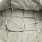 Bottega Veneta Maxi Intrecciato Squash Tote Bag White Leather — view 4
