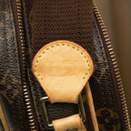 Louis Vuitton Monogram Reporter PM Crossbody Shoulder Bag Brown Leather — view 6