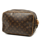 Louis Vuitton Monogram Reporter PM Crossbody Shoulder Bag Brown Leather — view 2