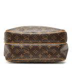 Louis Vuitton Monogram Reporter PM Crossbody Shoulder Bag Brown Leather — view 3