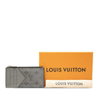 Louis Vuitton Monogram Taigarama Coin Card Holder Fragment Case Gray — view 7
